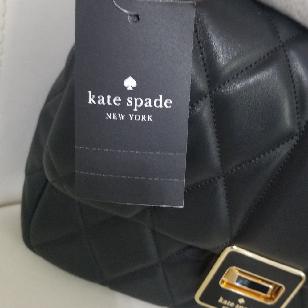 Kate Spade Quilted Black Shoulder Bag - Picture 4 of 6
